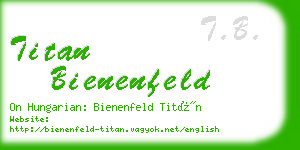 titan bienenfeld business card